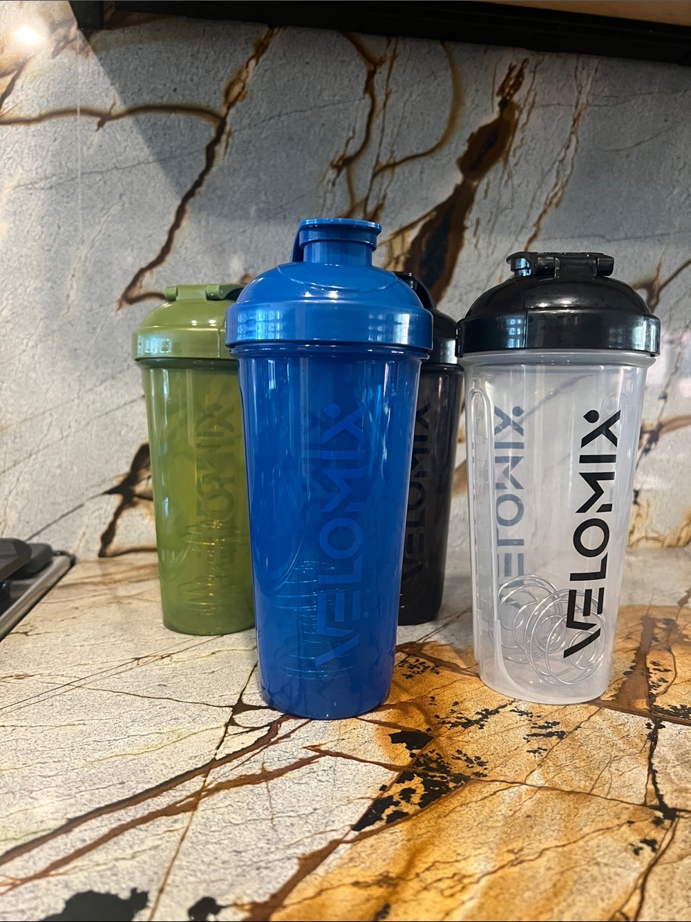 Velomix Shaker Bottle - 4 sets of Protein Mixer